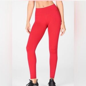 Fabletics SculptKnit Leggings Red